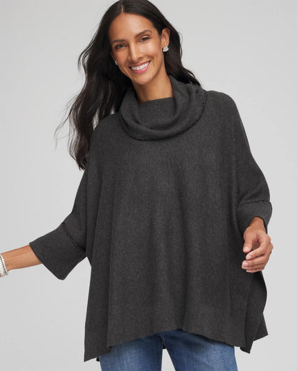Cowlneck Poncho - Chico's