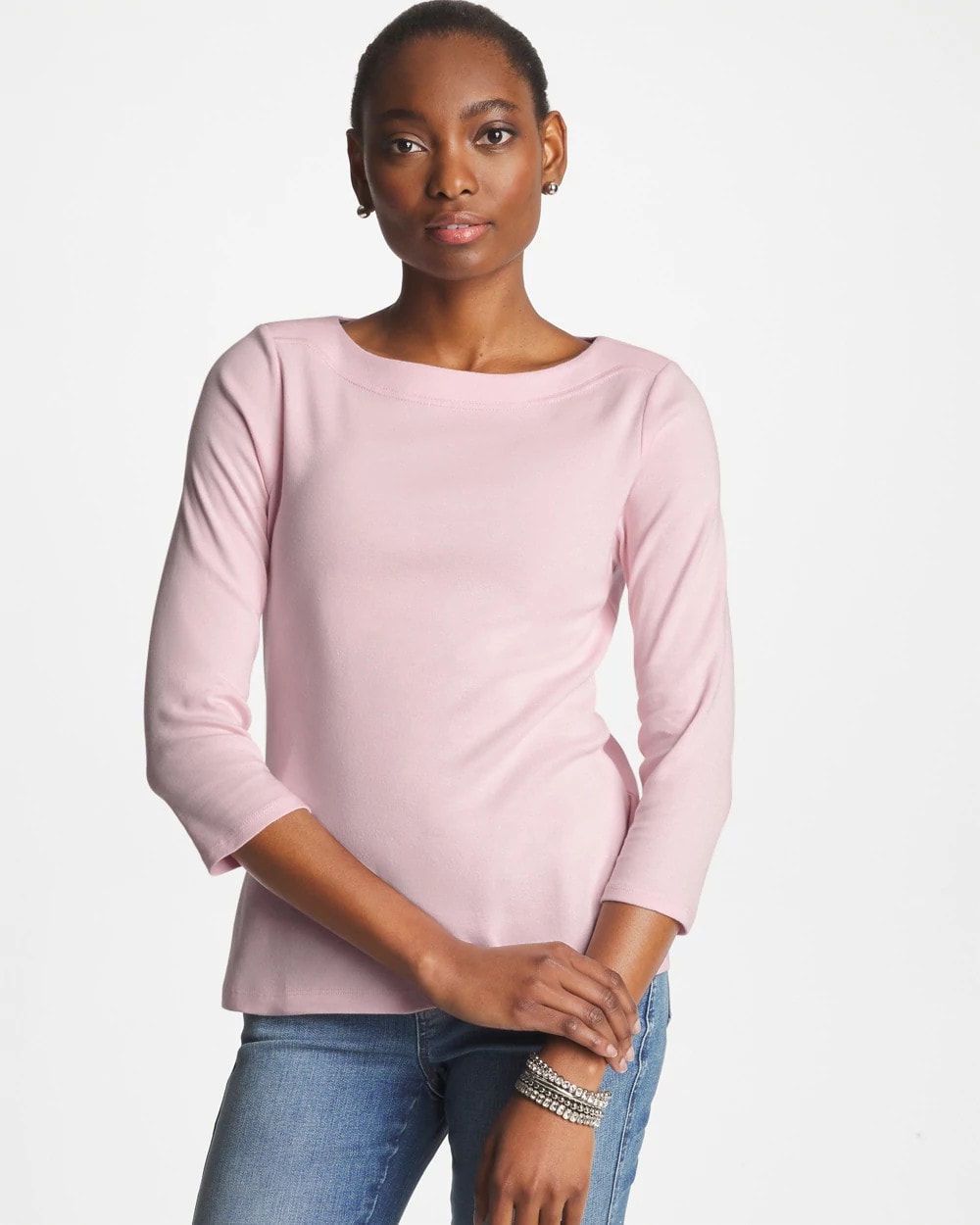 Pima 3/4 Sleeve Tee - Chico's