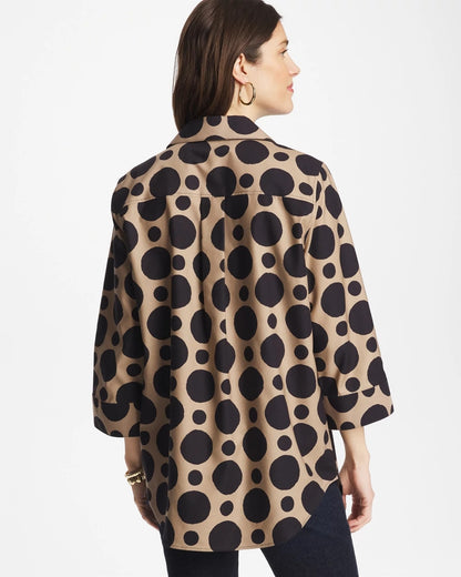No Iron™ Stretch Global Dots Popover Tunic - Chico's