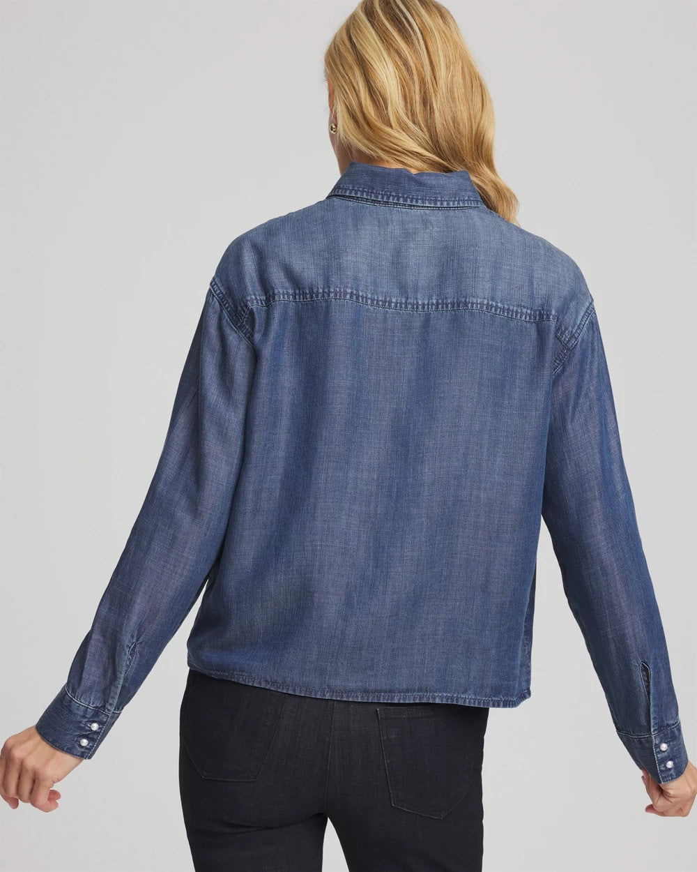 Embellished Tencel Collar Shirt - Chico's