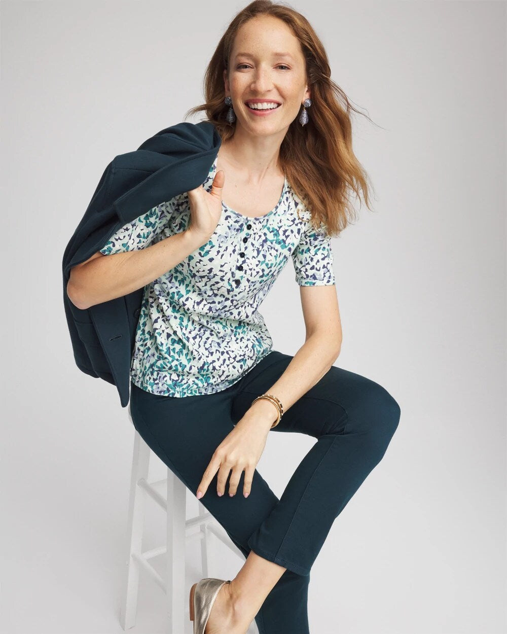 Pima Cotton Henley Tee - Chico's
