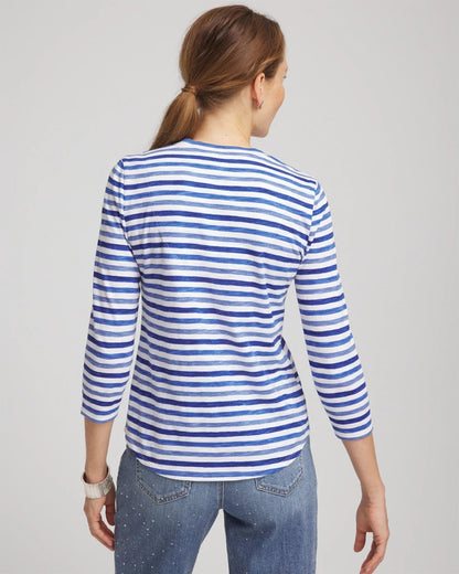Slub 3/4 Sleeve Tee - Chico's