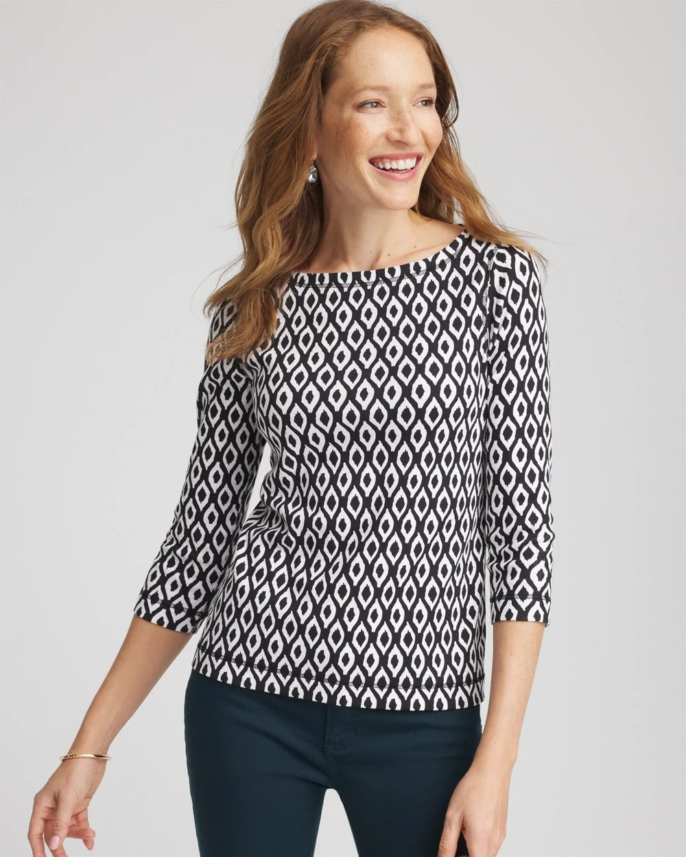 Pima 3/4 Sleeve Tee - Chico's