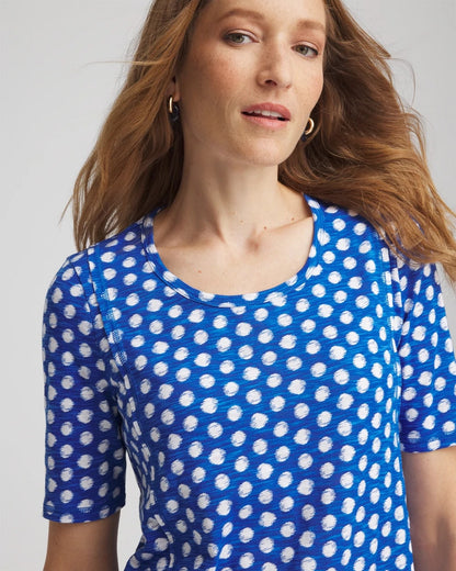Printed Slub Short Sleeve Tee - Chico's