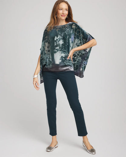 Velvet Burnout Passion Poncho - Chico's