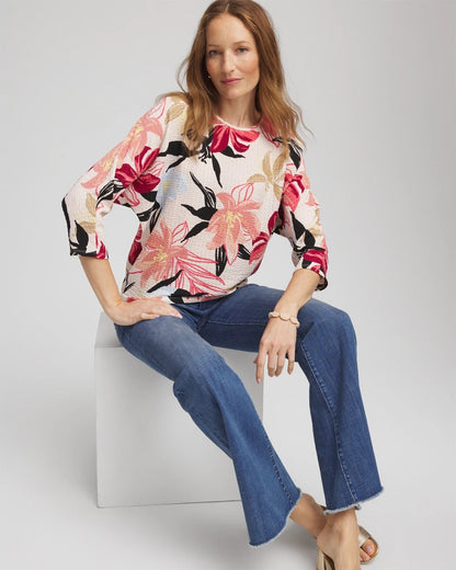 Textured Tapered Dolman Top - Chico's