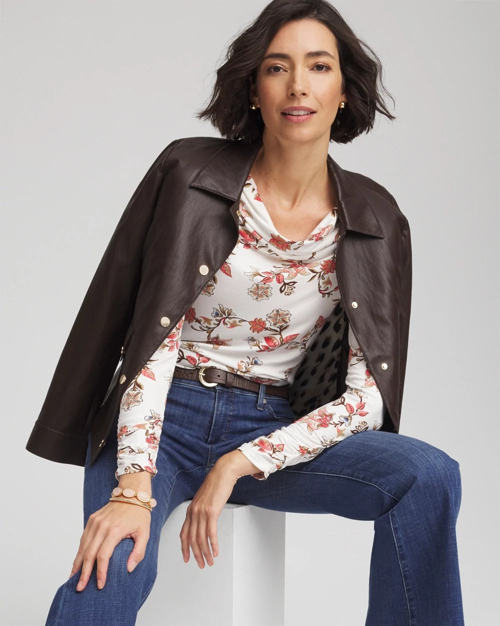 Touch of Cool™ Long-Sleeved Cowlneck Tee - Chico's