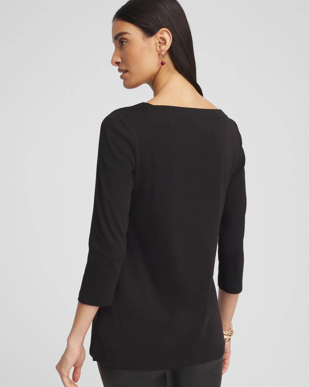 Pima Cotton Square-Neck Tunic - Chico's