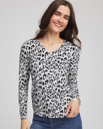 Touch of Cool™ V-Neck Layering Tee - Chico's