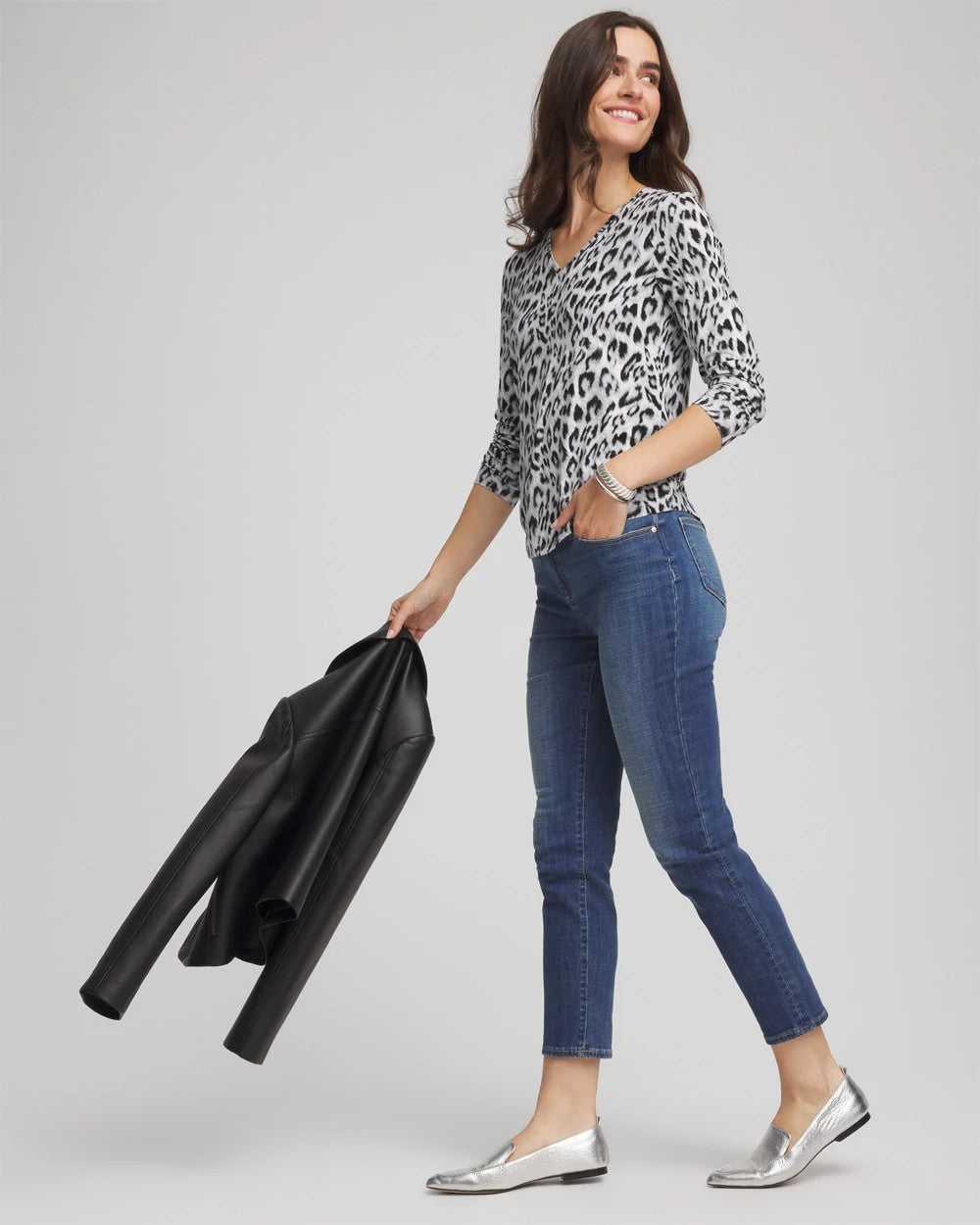 Touch of Cool™ V-Neck Layering Tee - Chico's