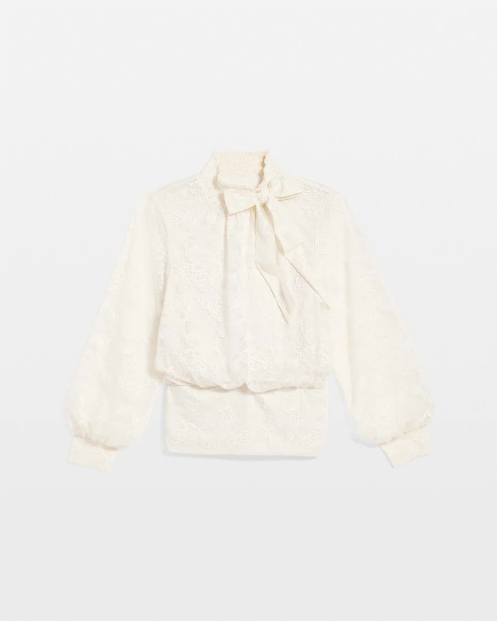Tie-Neck Banded-Bottom Top - Chico's