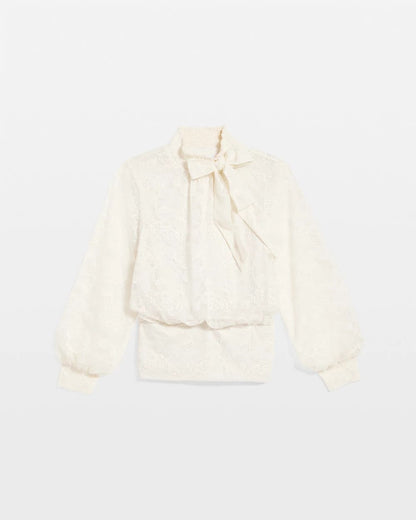 Tie-Neck Banded-Bottom Top - Chico's