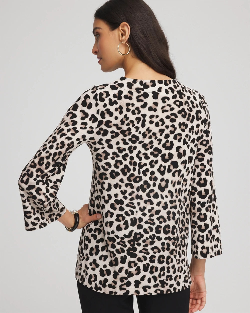 Travelers™ Animal-Print Lattice Top - Chico's