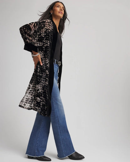 Art Deco Burnout Kimono - Chico's