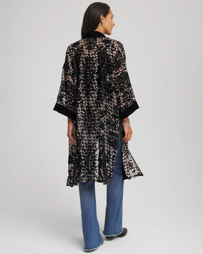 Art Deco Burnout Kimono - Chico's