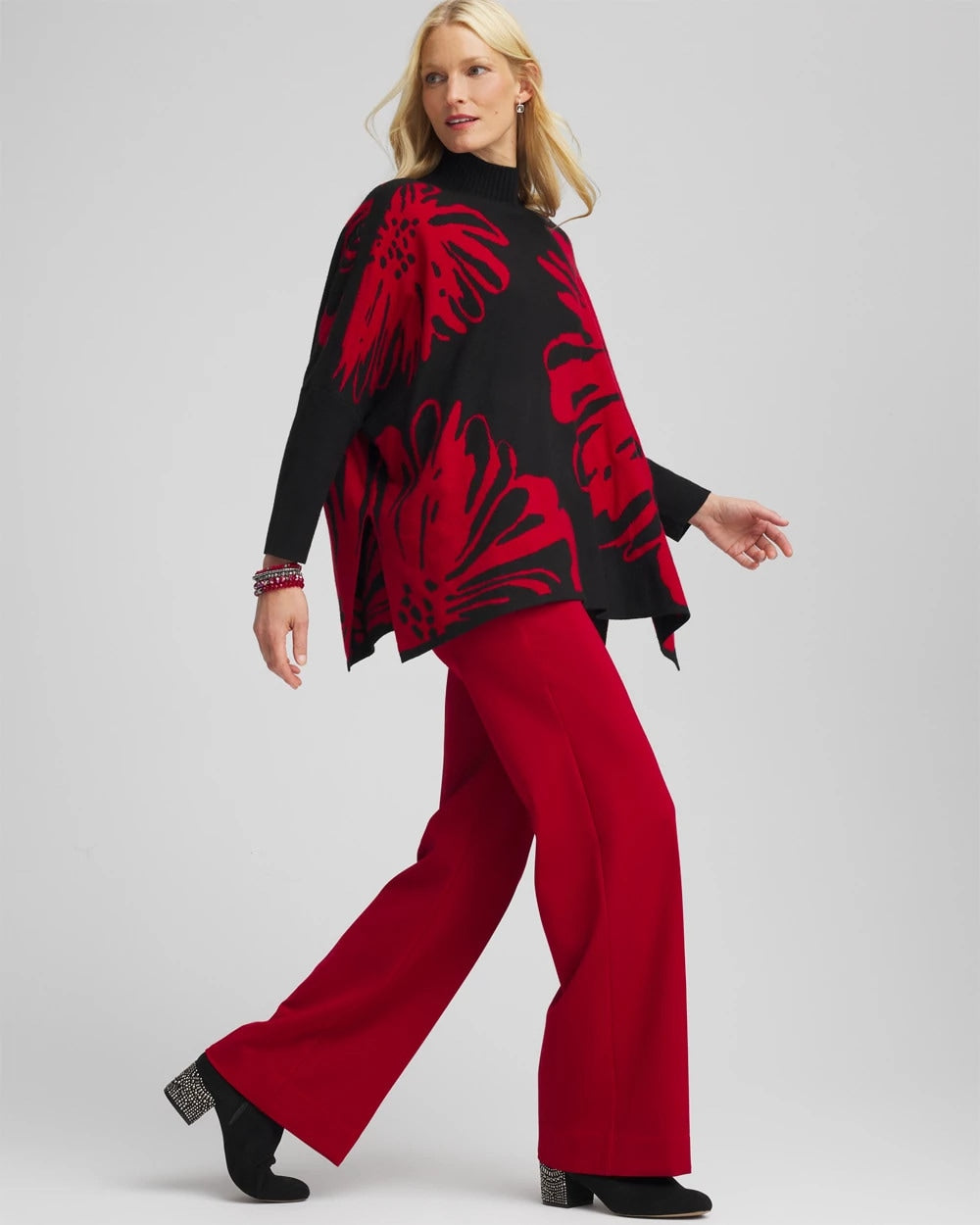 Floral Poncho - Chico's
