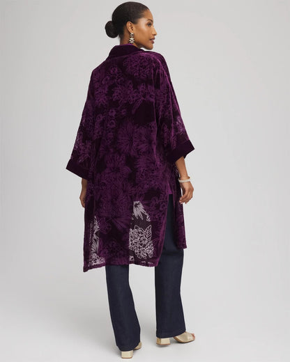 Floral Burnout Kimono - Chico's