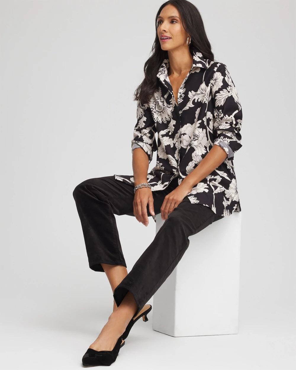 No Iron™ Bryne Bloom Stretch Tunic - Chico's