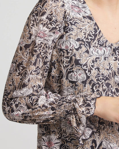 Bloom Crinkle Bodre Top - Chico's