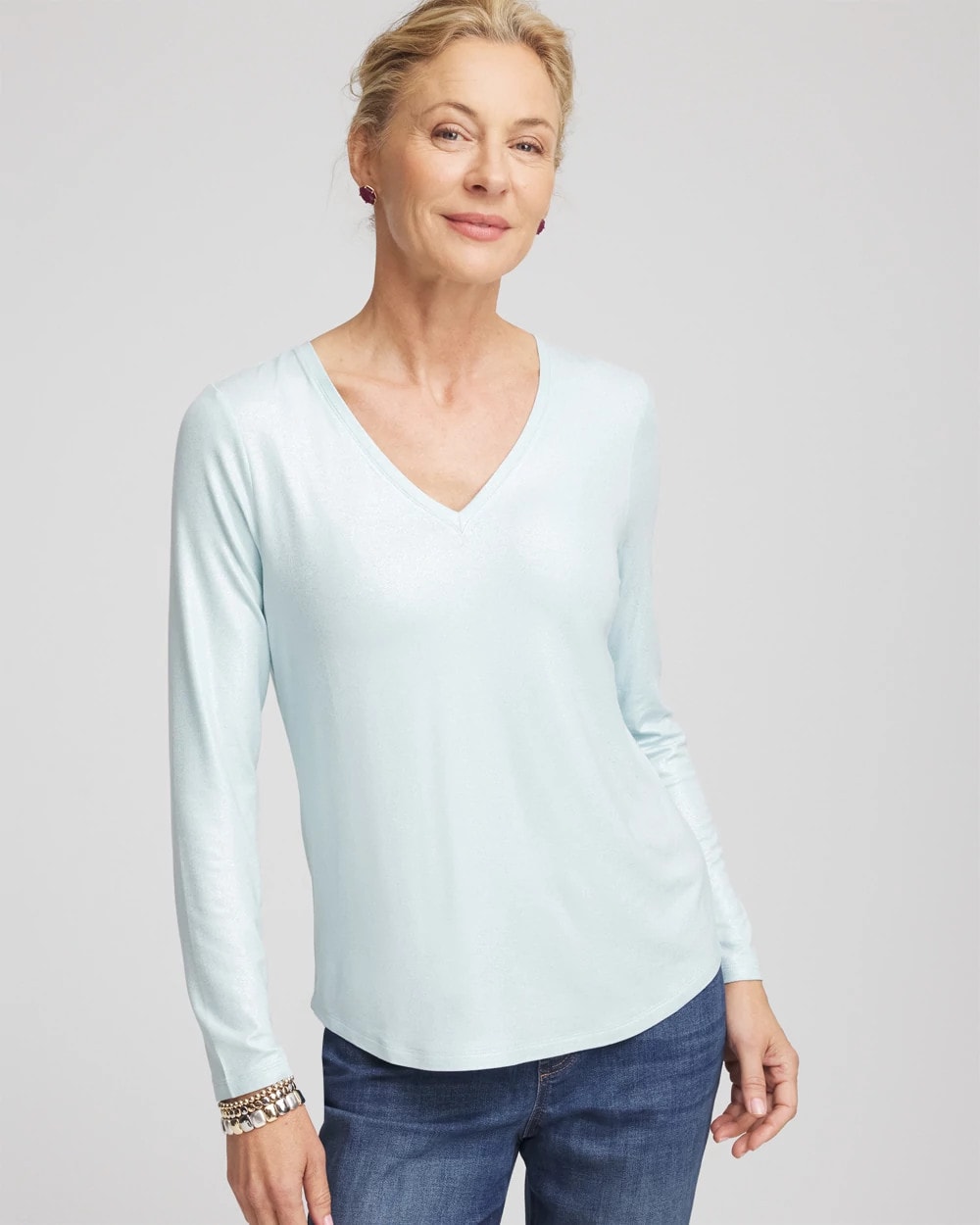 Foiled Touch of Cool™ Layering Tee - Chico's