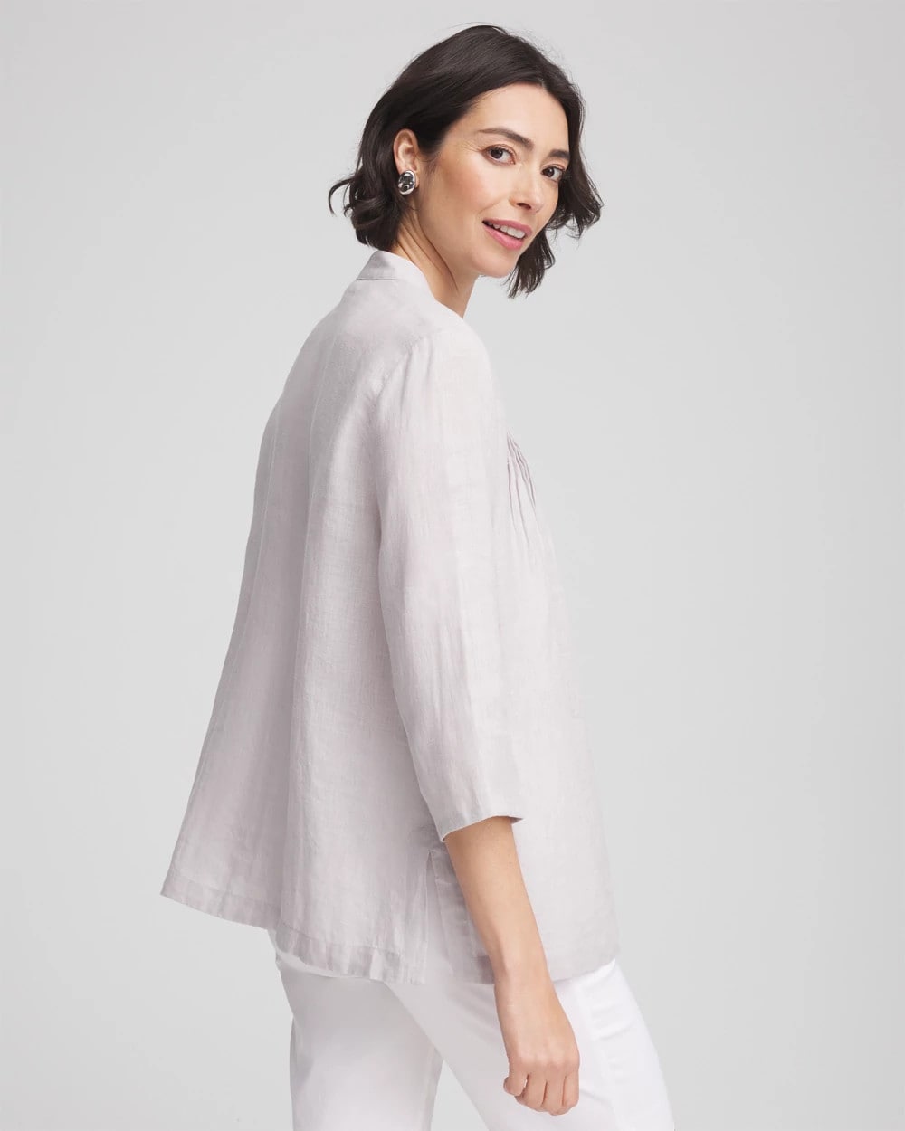 Embellished Linen Kurta Tunic - Chico's