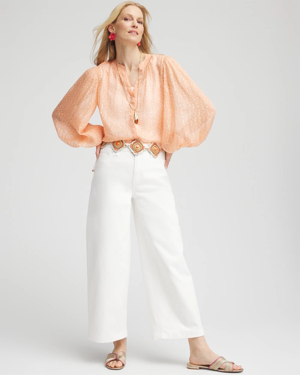 Metallic Jacquard Blouse - Chico's