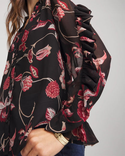 Georgette Celtic Blooms Blouse - Chico's