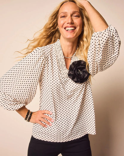 Bubble-Sleeve Smocked Top - Chico's