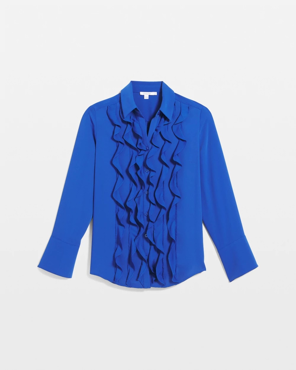 Ruffle-Trim Chiffon Blouse - Chico's