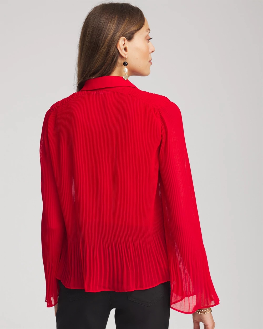 Pleated Georgette Blouse - Chico's