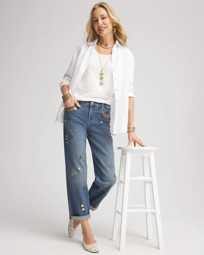 Slub Scoop Neck Tee - Chico's