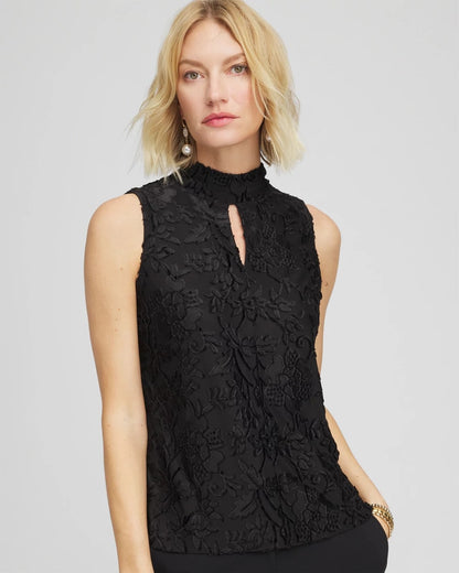 Burnout Mockneck Tank - Chico's