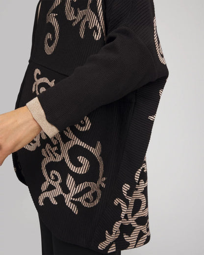 Ottoman Jacquard Cocoon Cardigan - Chico's