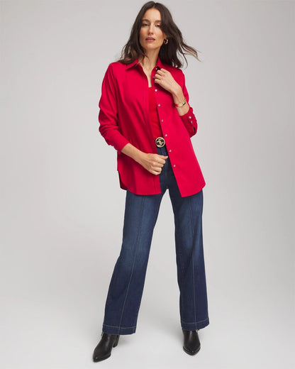 No Iron™ Rhinestone Button Shirt - Chico's