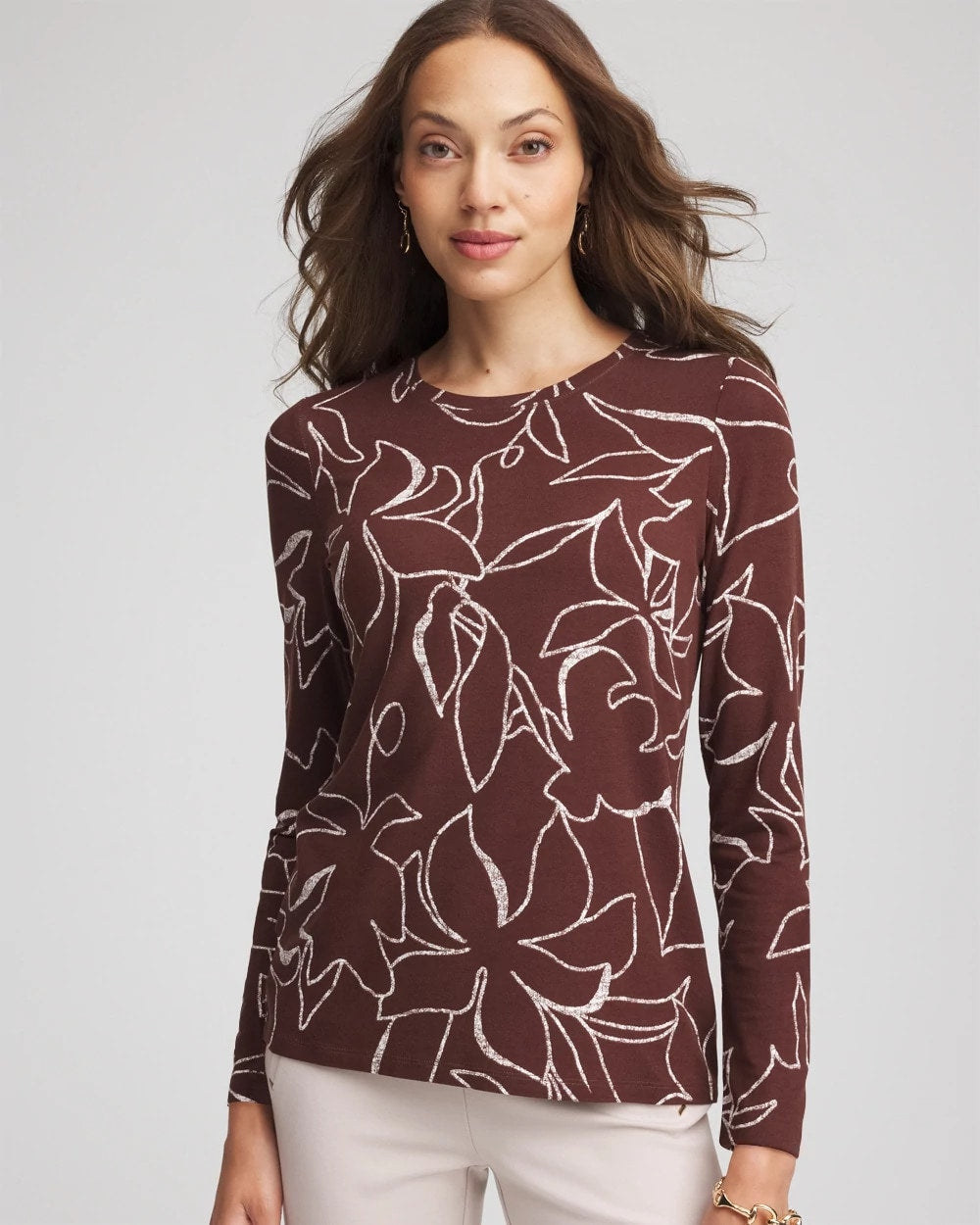 Floral Touch of Cool™ Layering Tee - Chico's