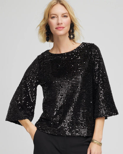 Sparkling Sequin Party Tee - Chico's