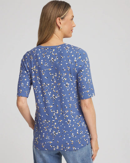Printed Elbow Sleeve Tee - Chico's