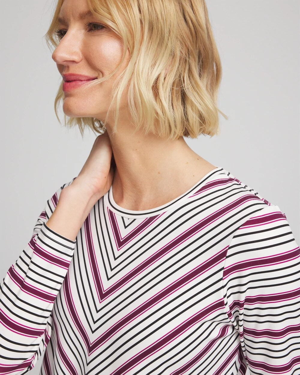 Zenergy® Soft Brushed Striped Top - Chico's