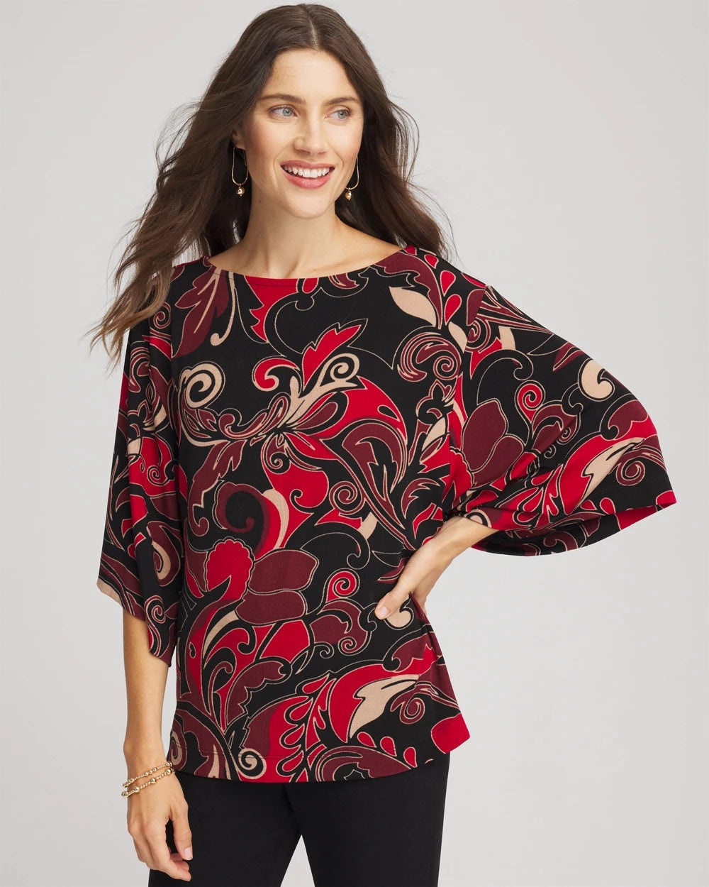 Travelers™ Kimono Sleeve Party Top - Chico's