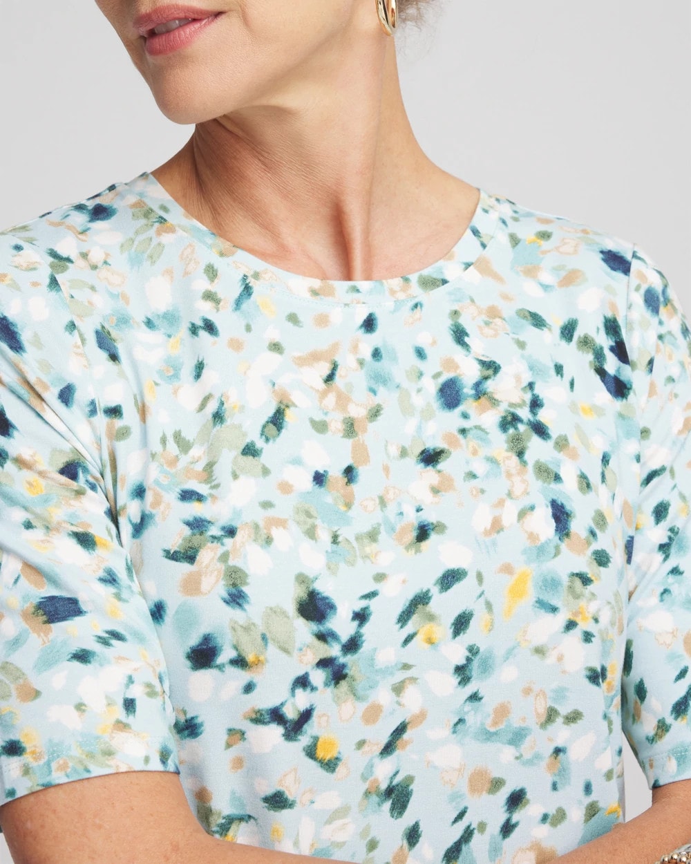 Touch of Cool™ Elbow-Sleeve Perfect Tee - Chico's