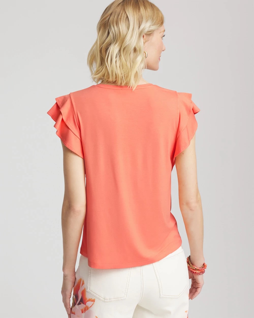 Touch of Cool™ Flutter Sleeve Tee - Chico's