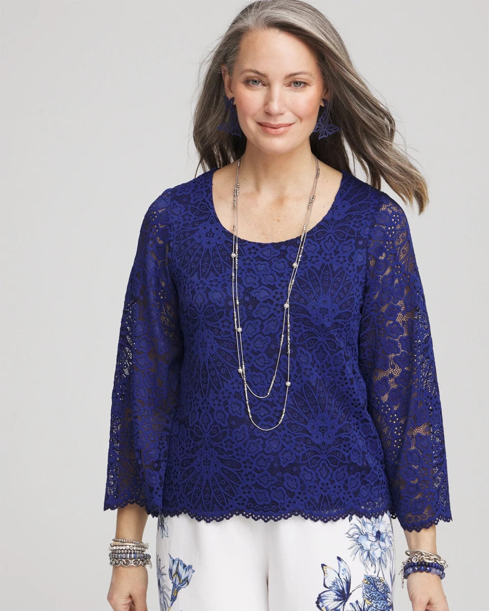 Scalloped Hem Lace Top - Chico's