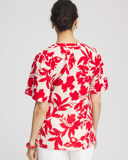 Floral Linen Popover Shirt - Chico's