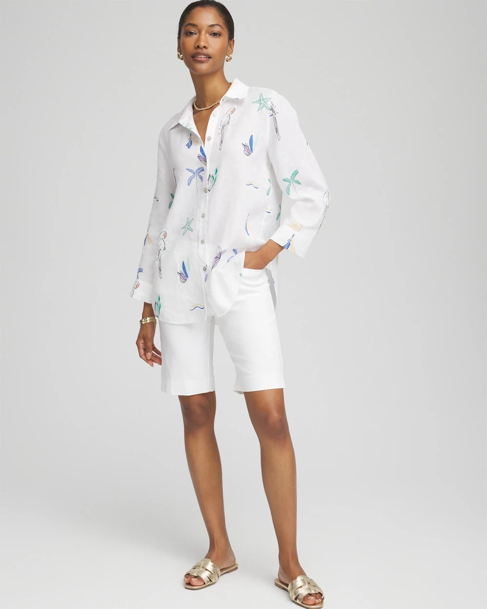 No Iron™ Island Linen Shirt - Chico's