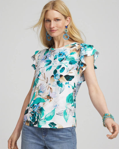 Touch of Cool™ Flutter Sleeve Tee - Chico's