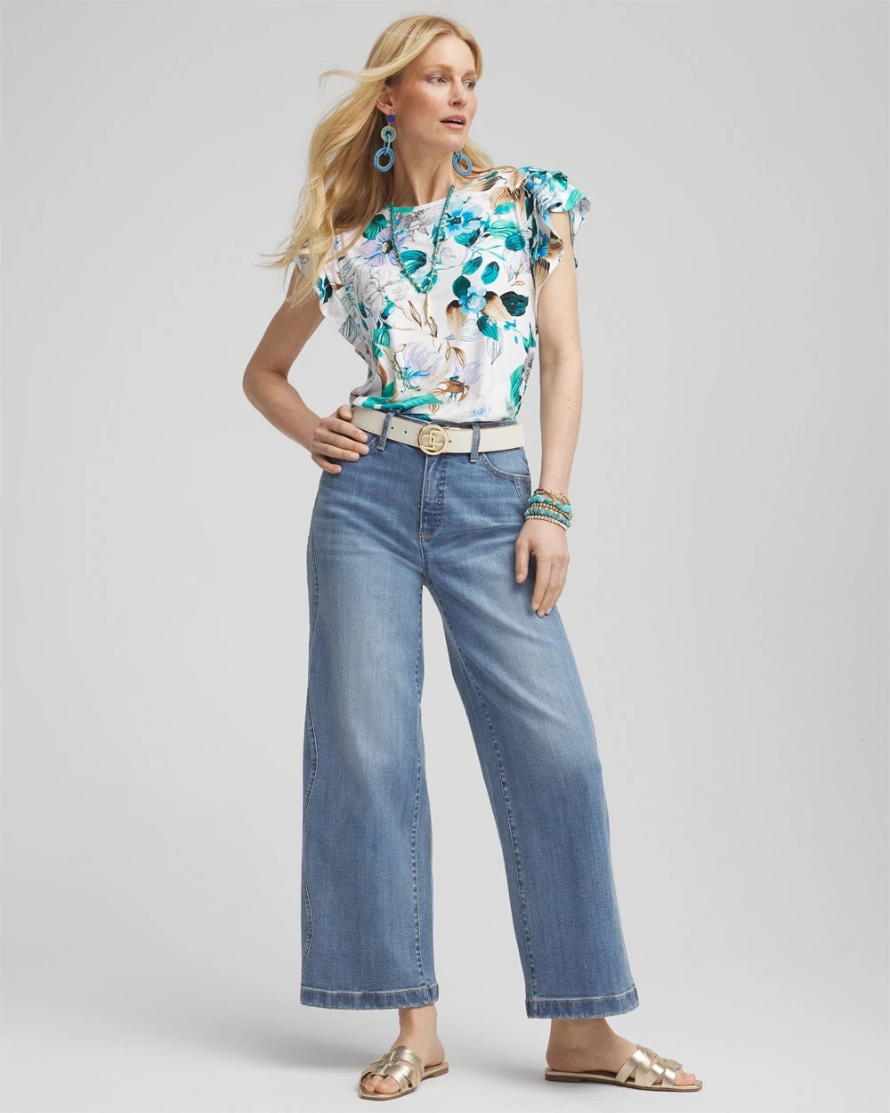 Touch of Cool™ Flutter Sleeve Tee - Chico's