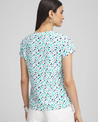Polka-Dot Crewneck Perfect Tee - Chico's