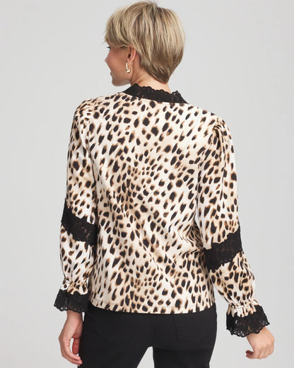 Animal Print Long-Sleeved Top - Chico's