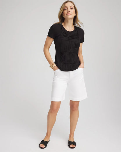 Jersey Knit Ruched Front Tee - Chico's