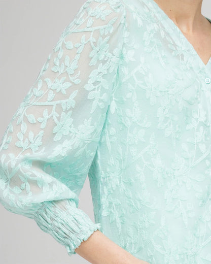 Floral Soutache V-Neck Blouse - Chico's